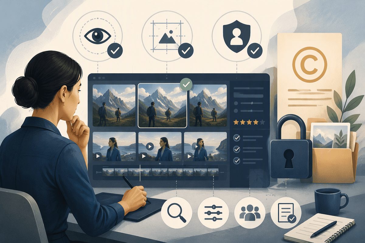Editorial illustration for Managing Consistency, Quality, and Rights in AI Image and Video Tools Are Reshaping Everyday Content Production.